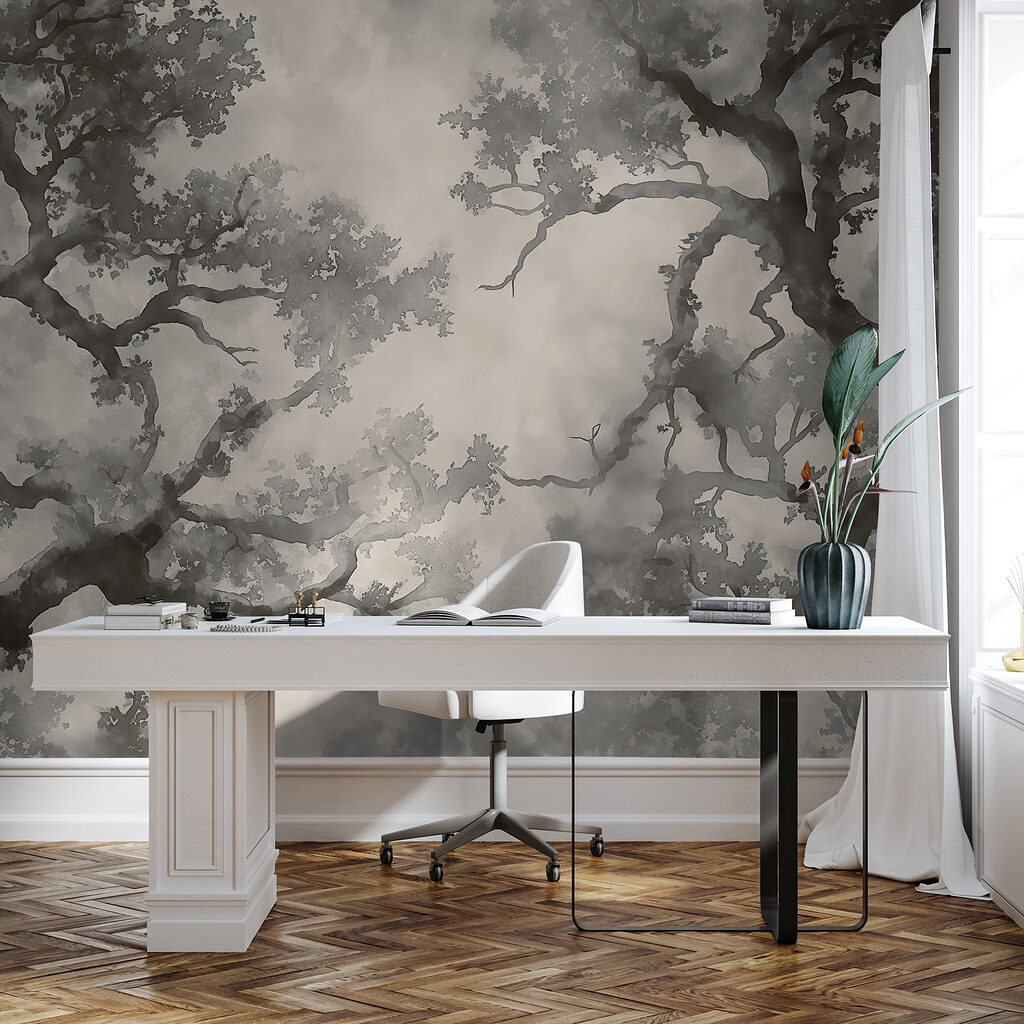 Twisting trees in watercolour — interior 2