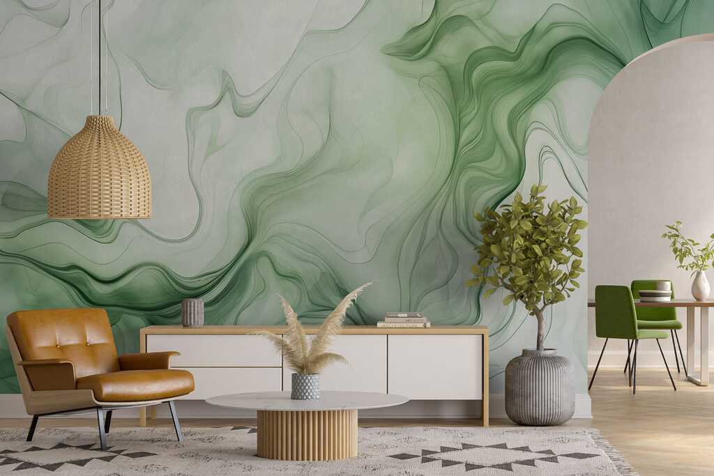 Flowing ink veils — interior 1