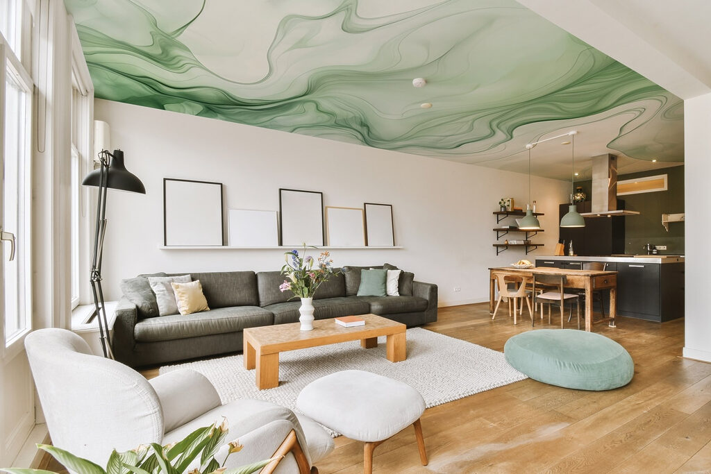 Flowing ink veils — interior 3