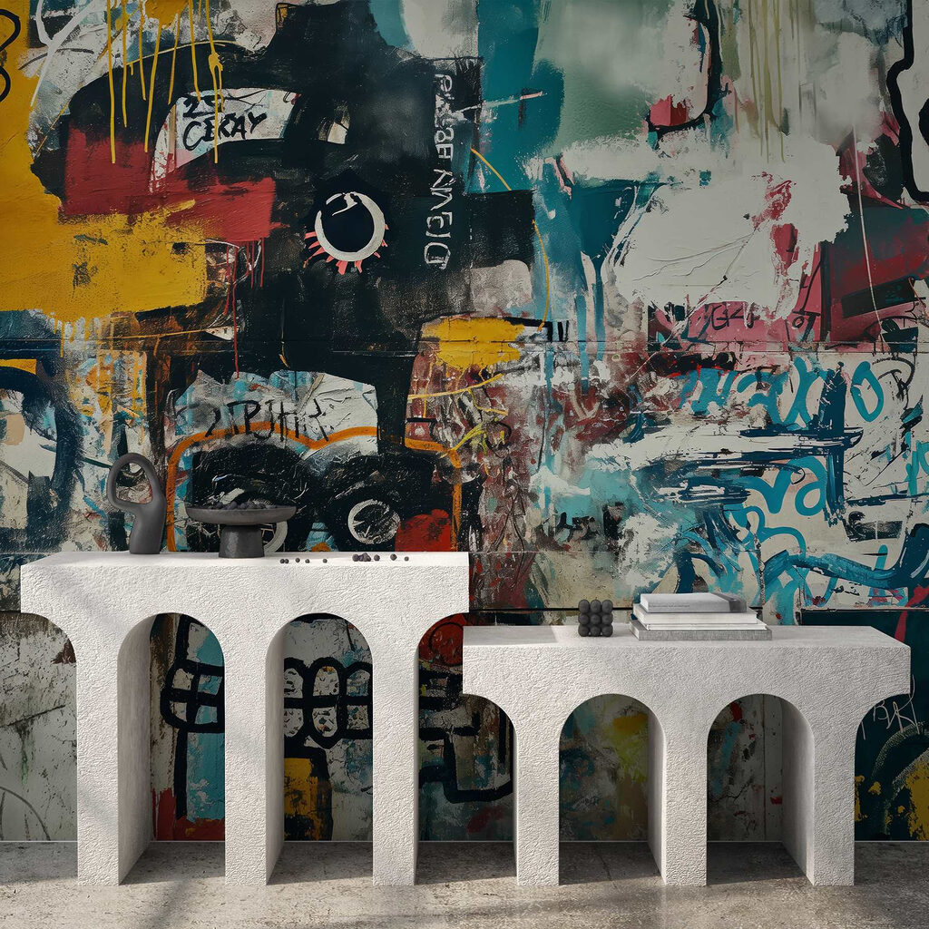 Street Art Collage in an interior