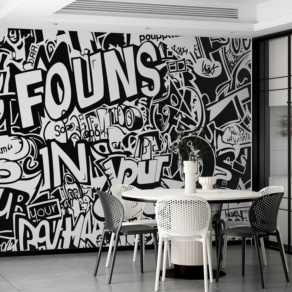Street Scribbles in an interior