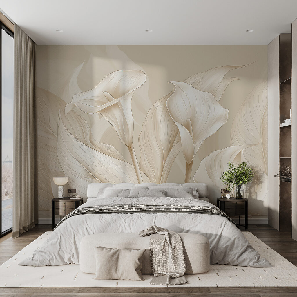 White calla flowers — interior 1