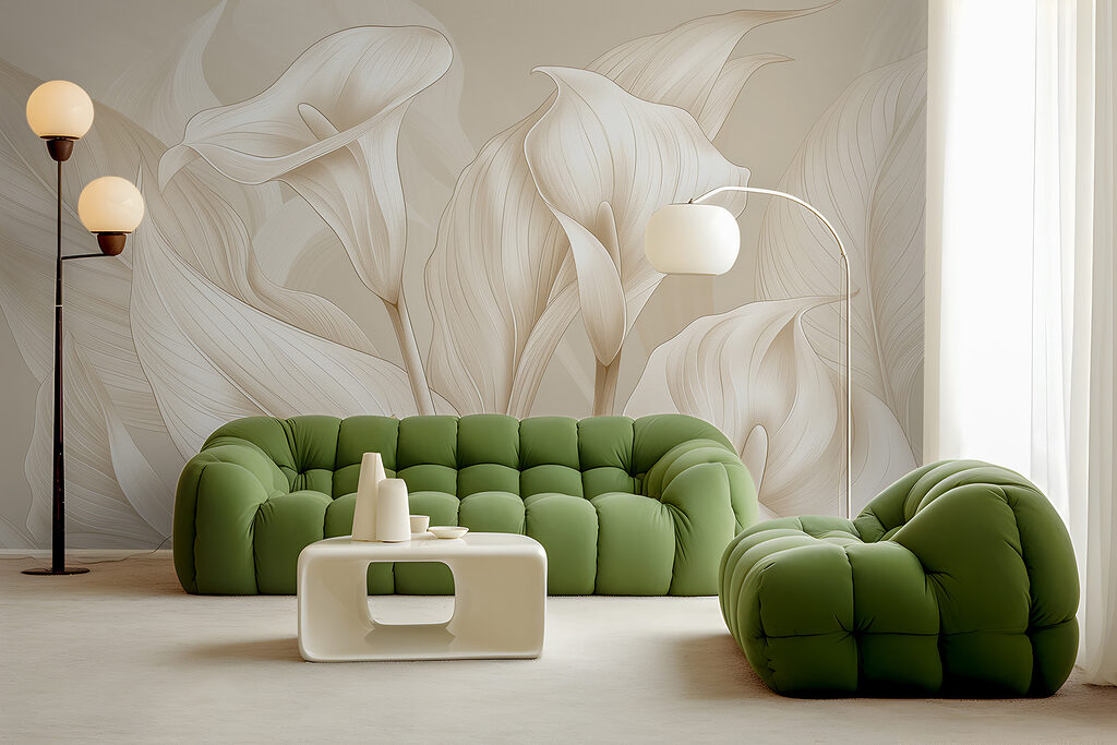 White calla flowers — interior 2
