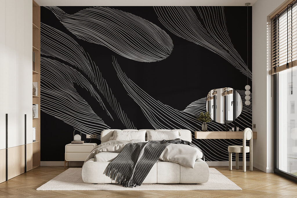 Leaf Lines After Dark in an interior