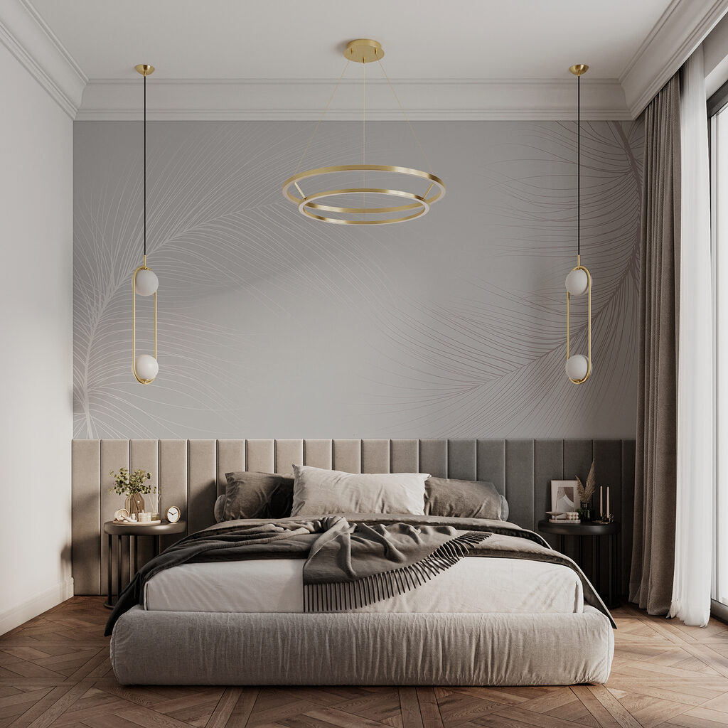 Fine white feather lines — interior 2