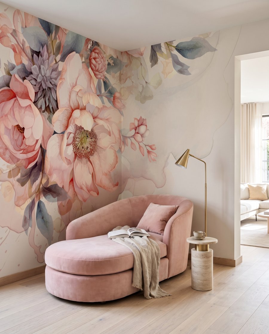 Watercolour Rose Arrangement — interior 5