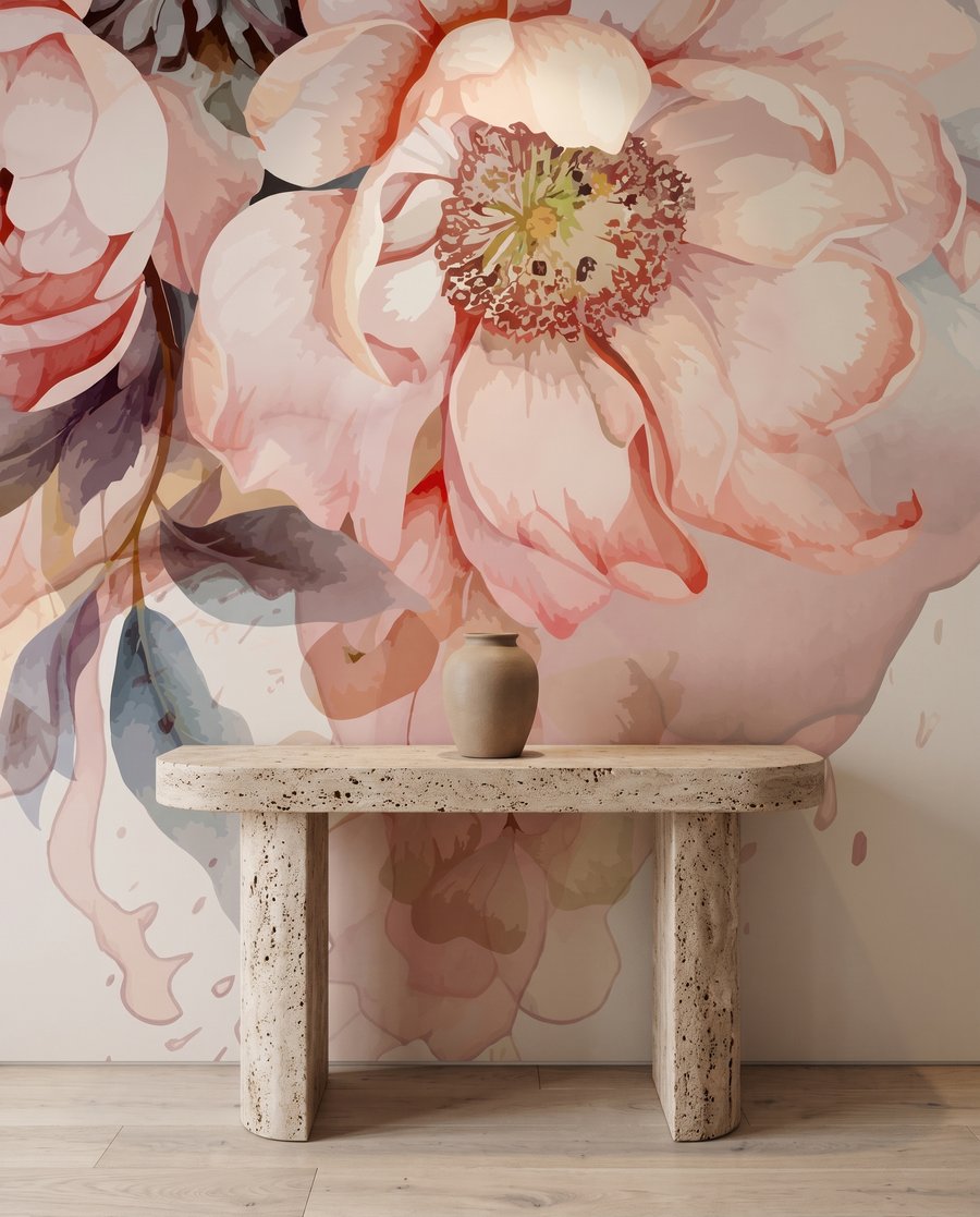 Watercolour Rose Arrangement — interior 8