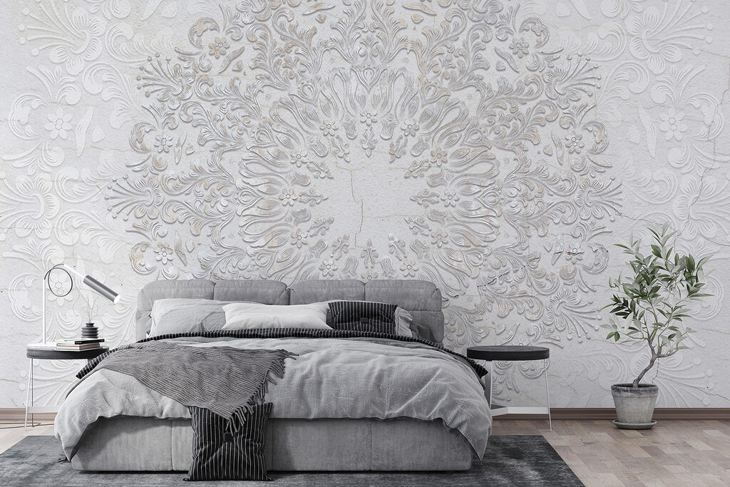 Round white ornament — interior 2