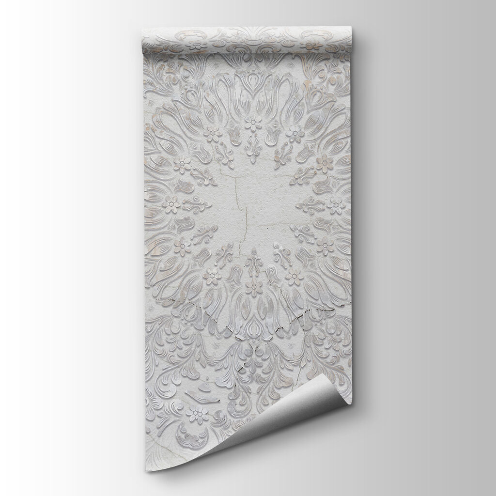Round white ornament — product view