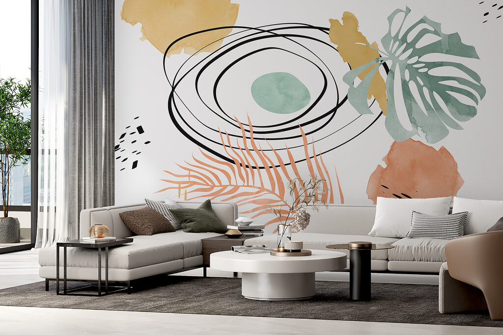 Leaves in loops — interior 1