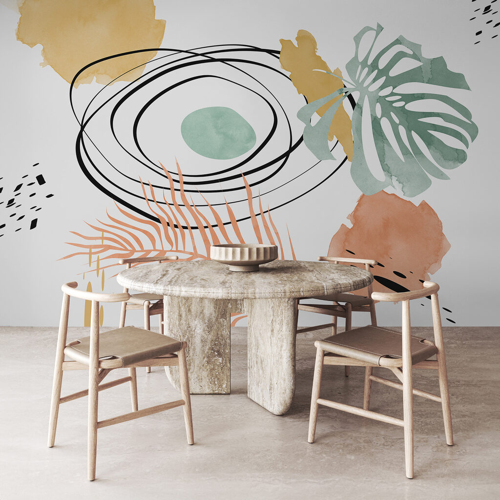 Leaves in loops — interior 2