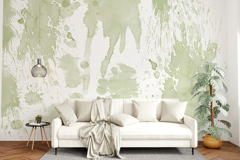 Flowing paint splashes — interior 1