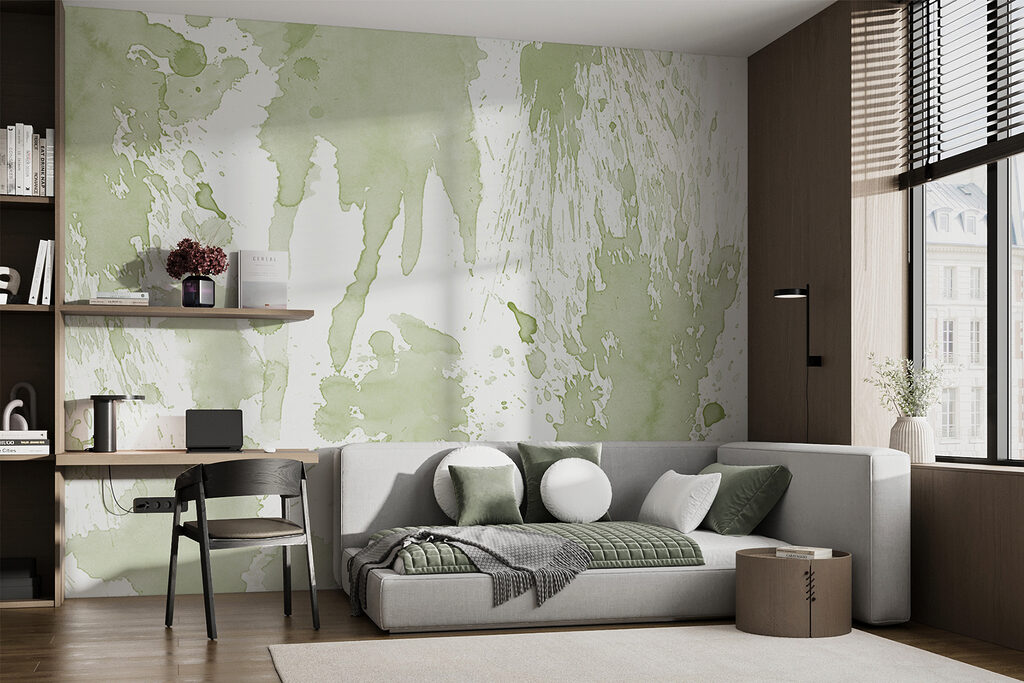 Flowing paint splashes — interior 2