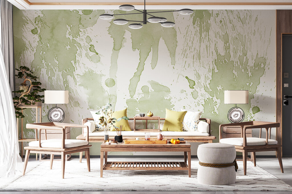Flowing paint splashes — interior 3