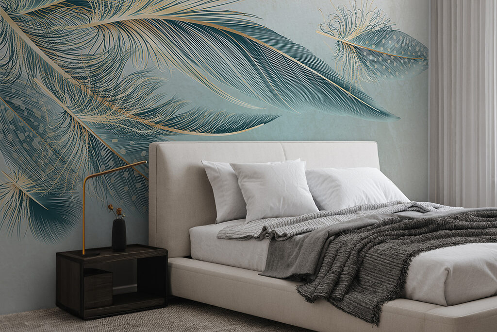Blue feathers — interior 3