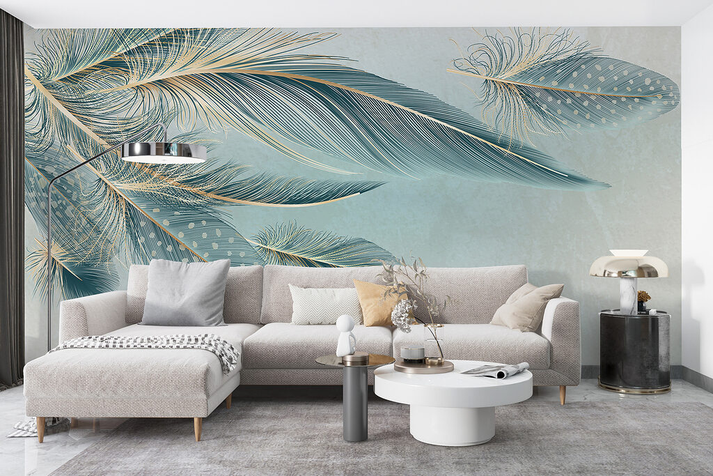 Blue feathers — interior 5