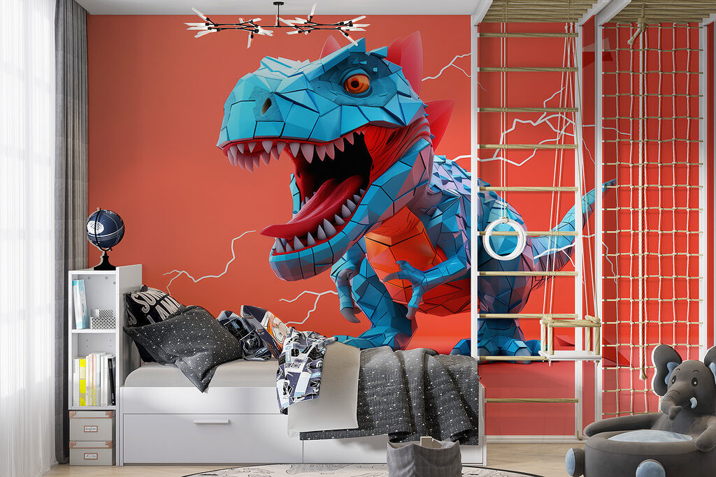 Blue dinosaur — interior 1