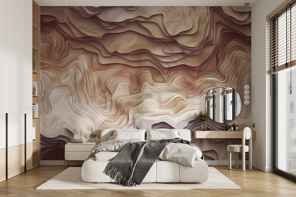 Wavy layers in relief — interior 1