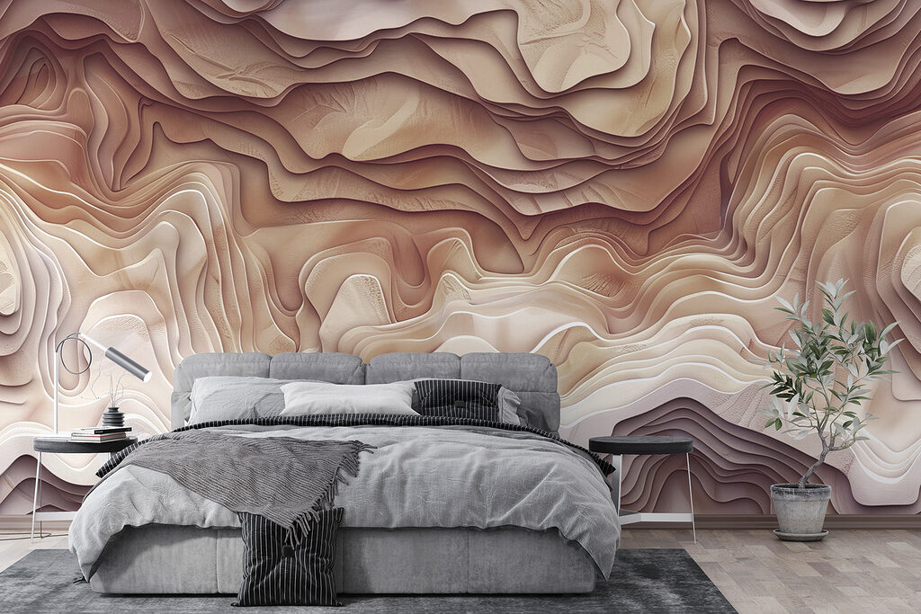 Wavy layers in relief — interior 2