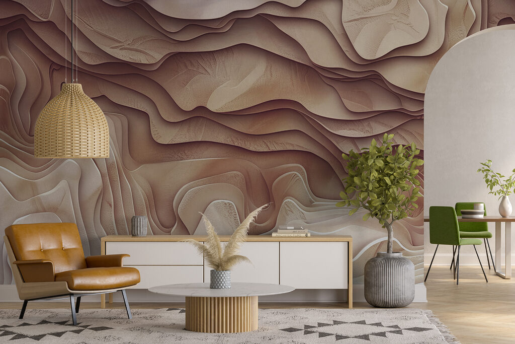 Wavy layers in relief — interior 3