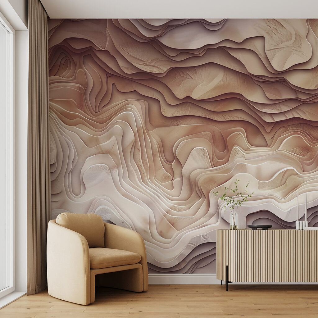 Wavy layers in relief — interior 4