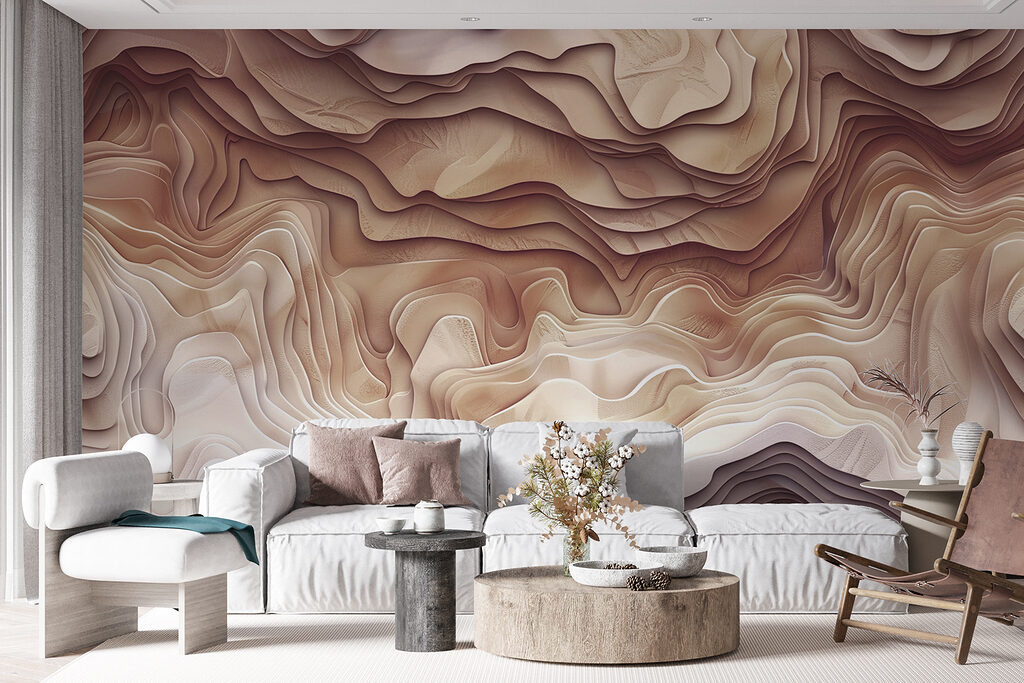 Wavy layers in relief — interior 5