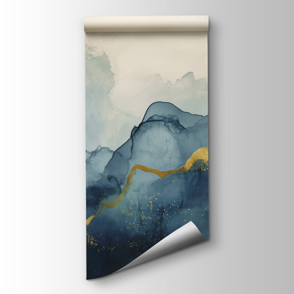 Abstract layers with gold — product view