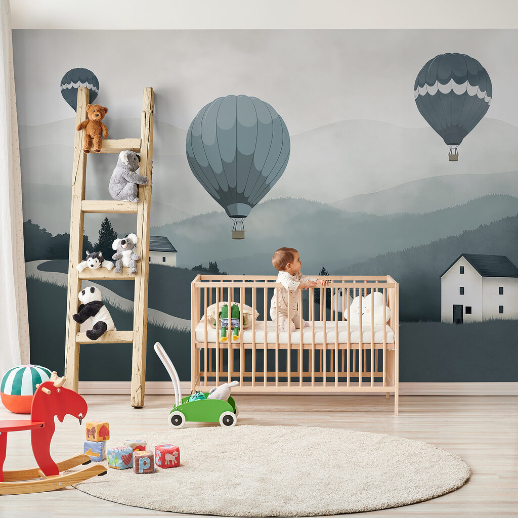 Balloons above hills — interior 3