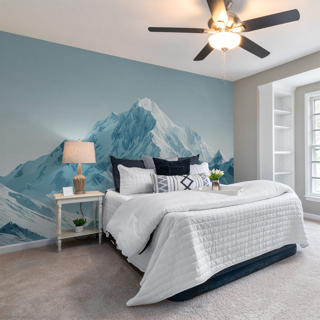 Snowy peak in blue-grey — interior 1