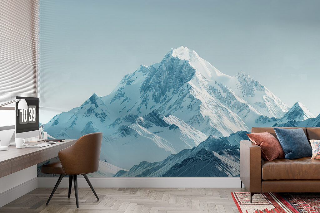 Snowy peak in blue-grey — interior 3