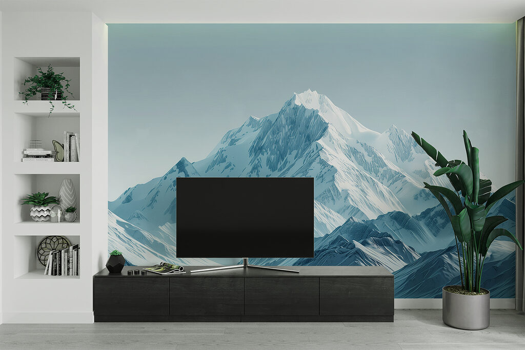 Snowy peak in blue-grey — interior 4