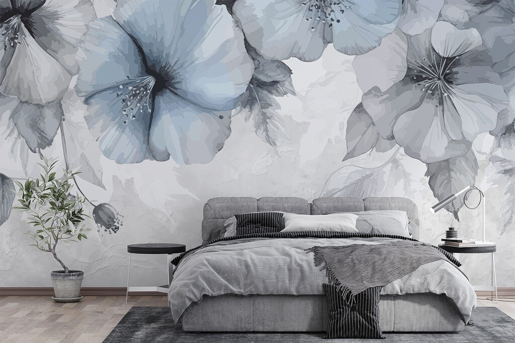 Flowers hanging from above — interior 2
