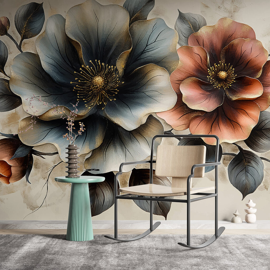 Earth-tone flowers — interior 2