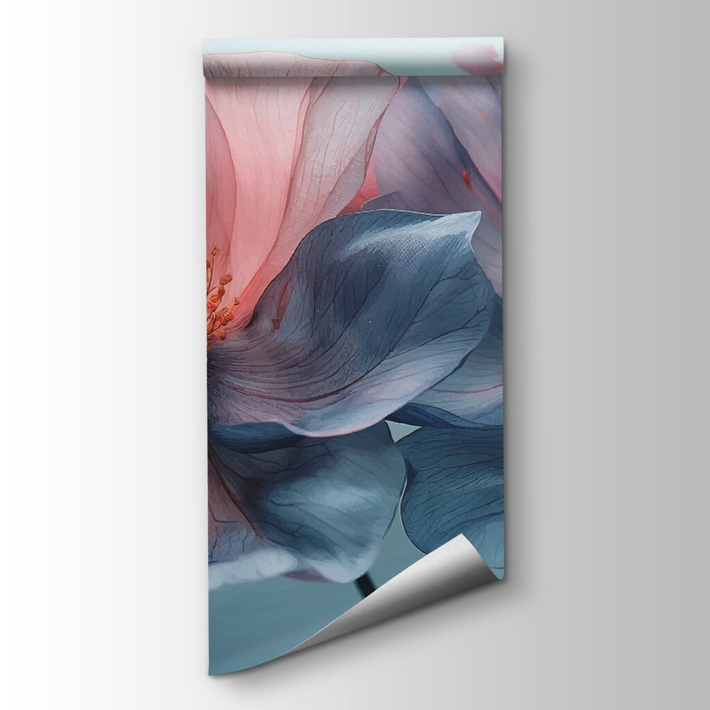 Pink and blue blooms — product view