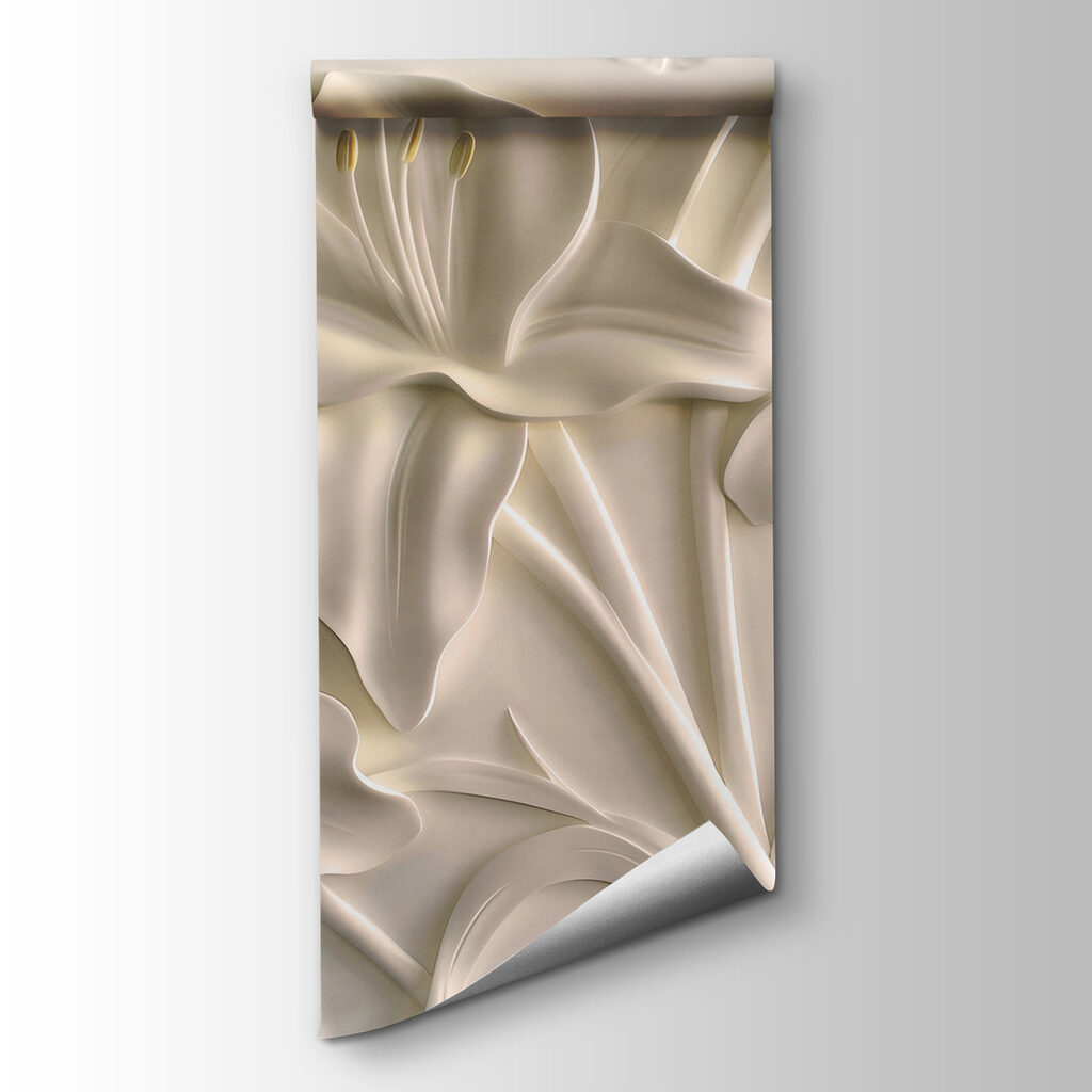 Lilies in soft relief — product view