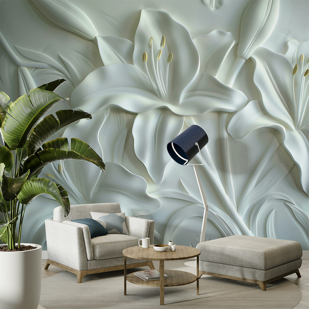 Iris in Relief in an interior