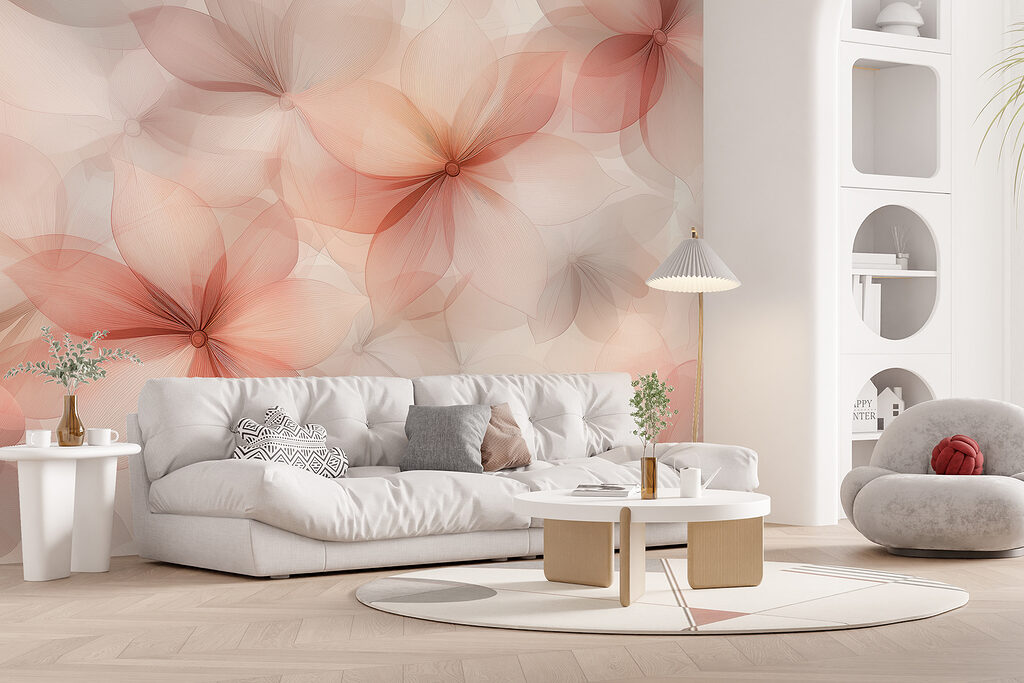 Translucent overlapping flowers — interior 4