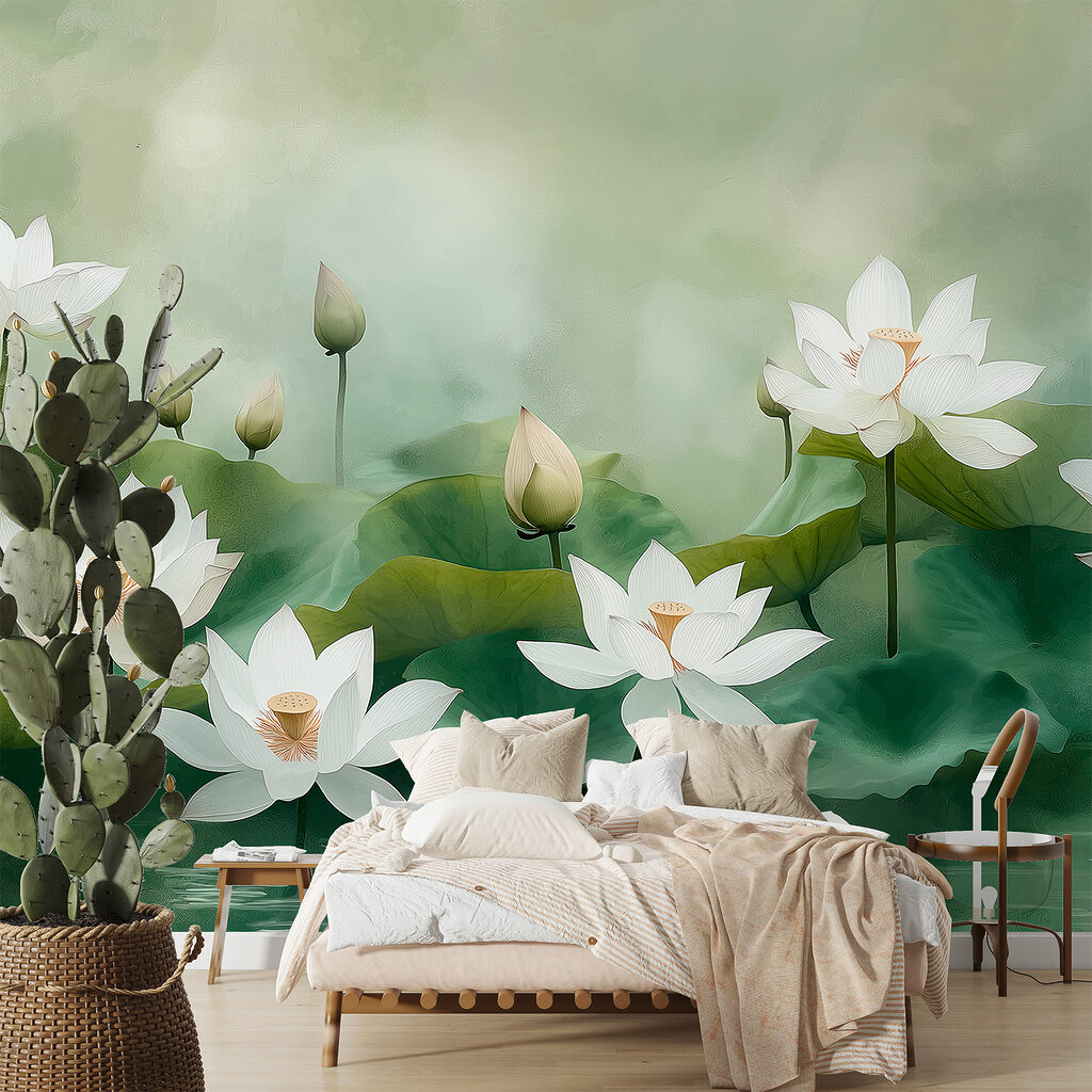 Lotus on still water — interior 1