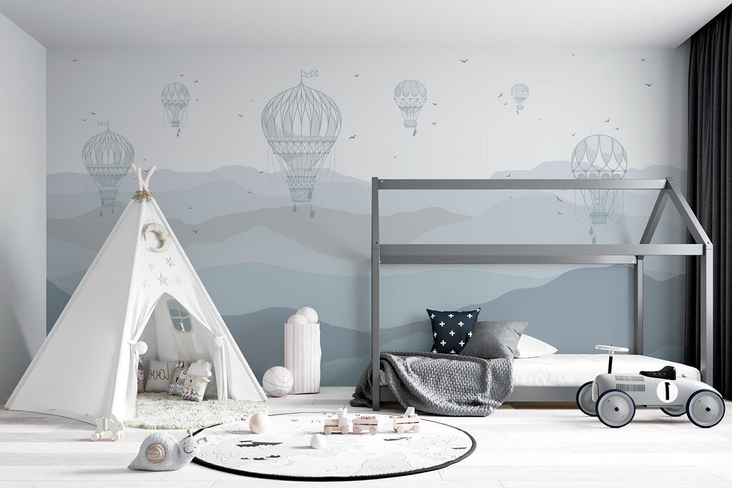 Balloons Above Rolling Hills — interior 1