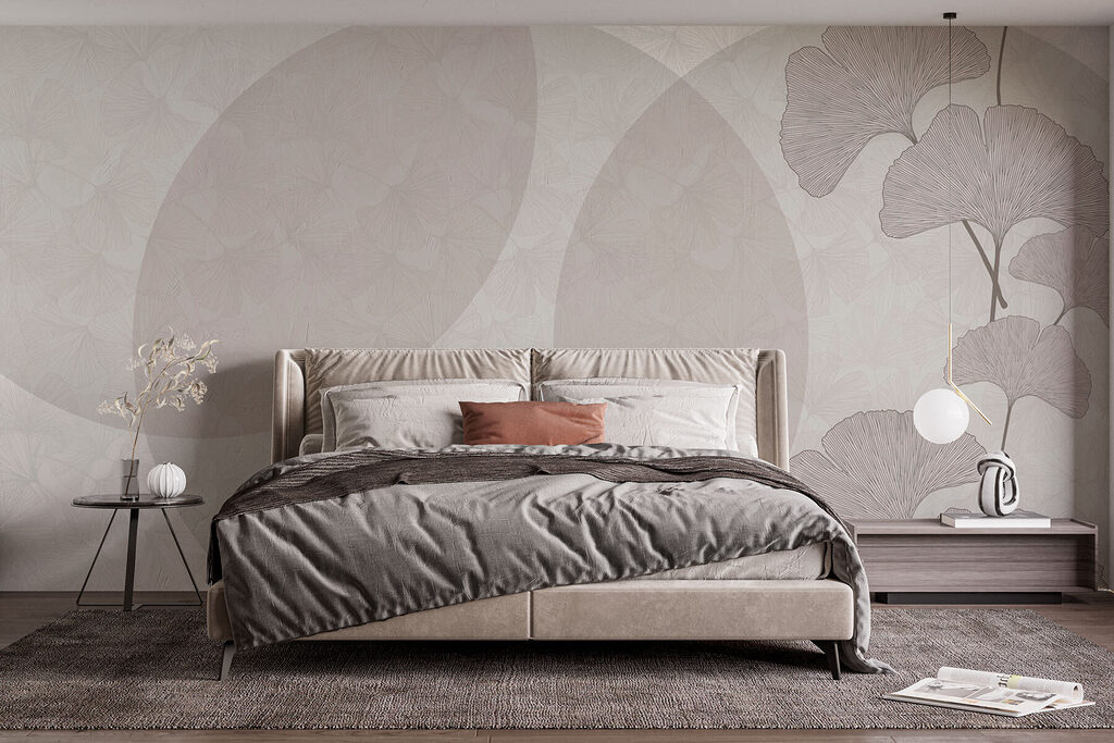 Ginkgo branch with ovals — interior 1