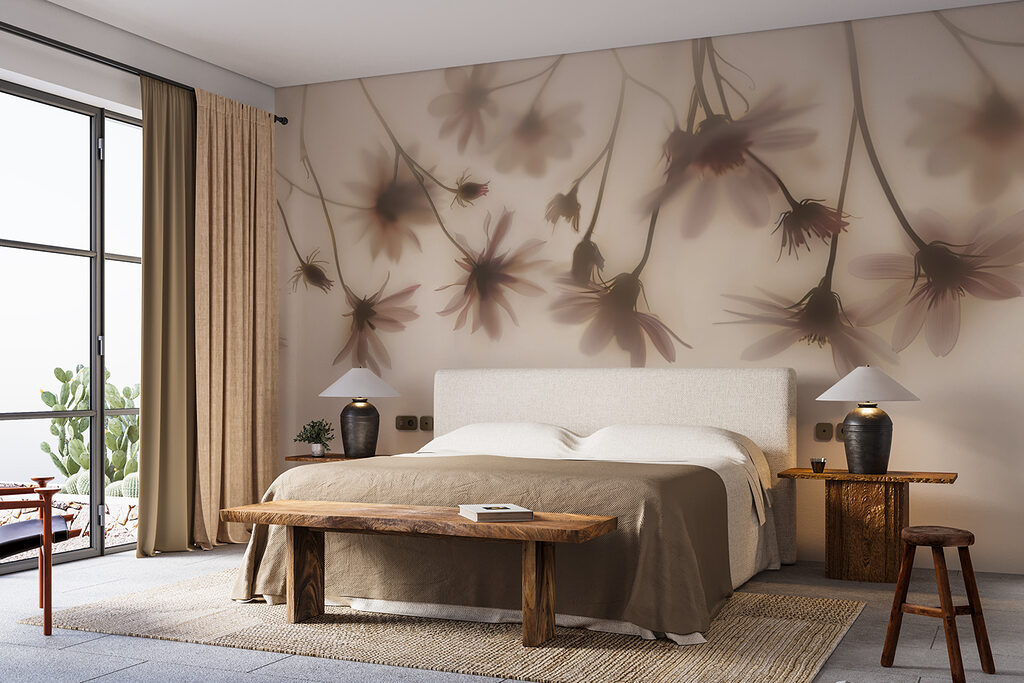 Hanging flower silhouettes — interior 2