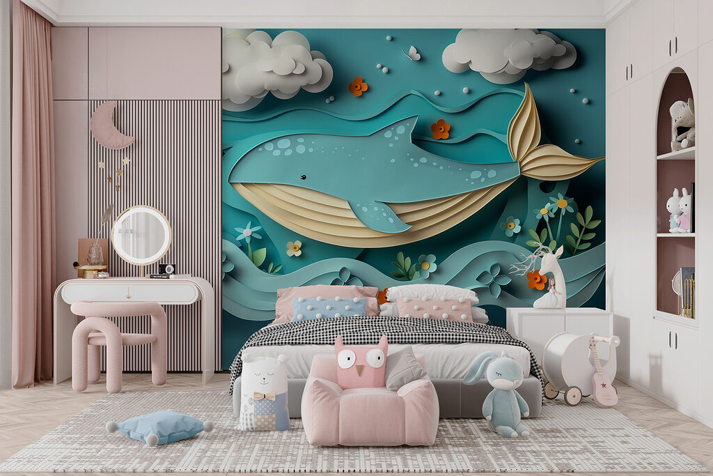 Whale under white clouds — interior 5
