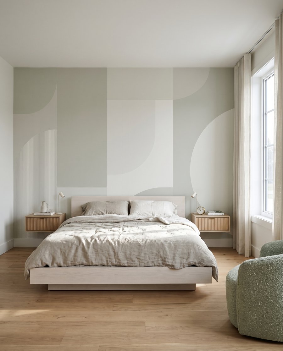 Rounded geometry in green — interior 2