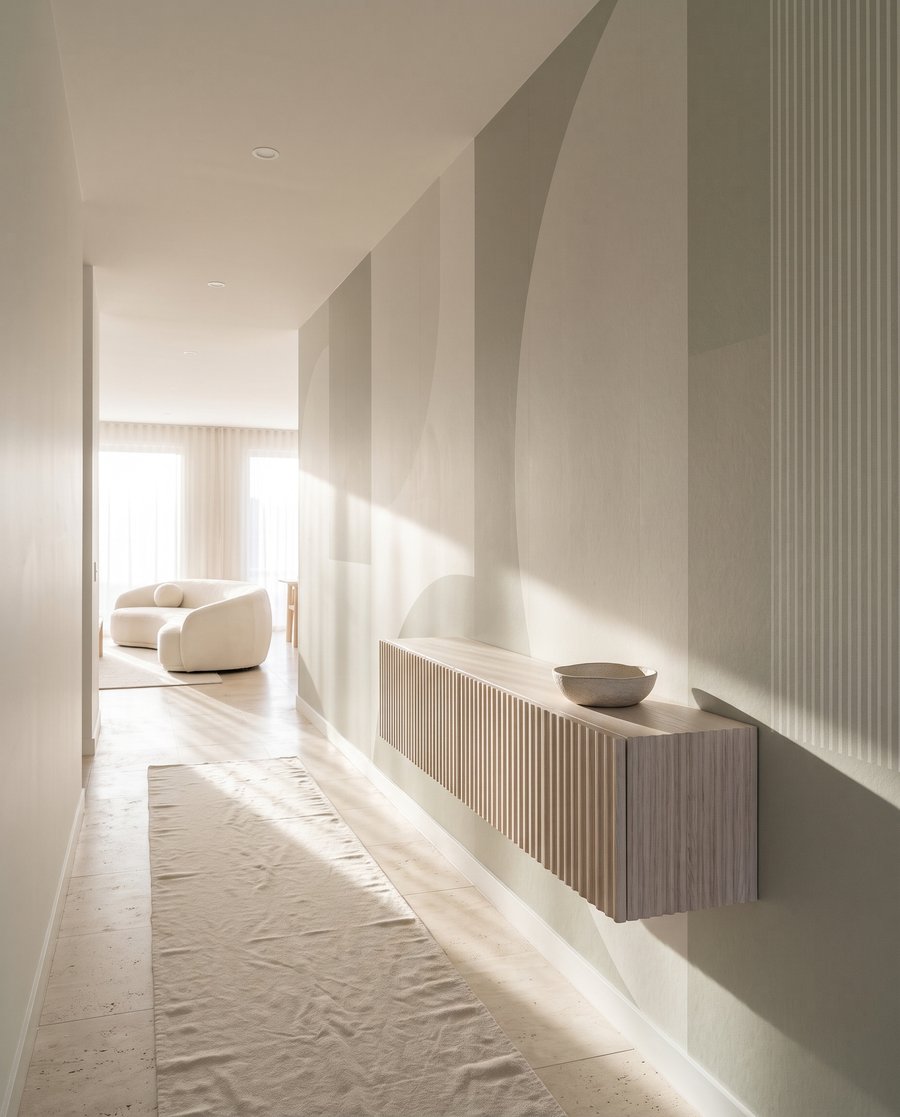 Rounded geometry in green — interior 3
