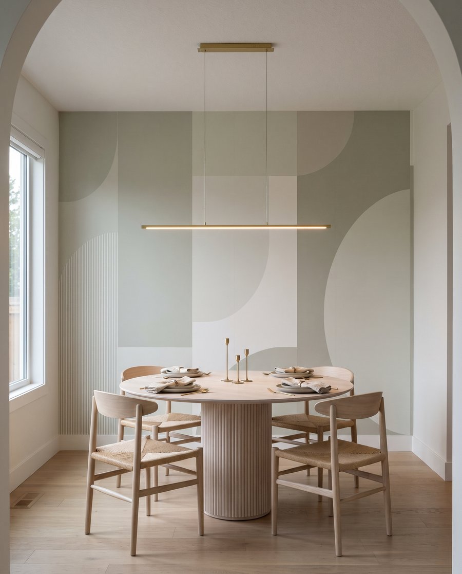 Rounded geometry in green — interior 4