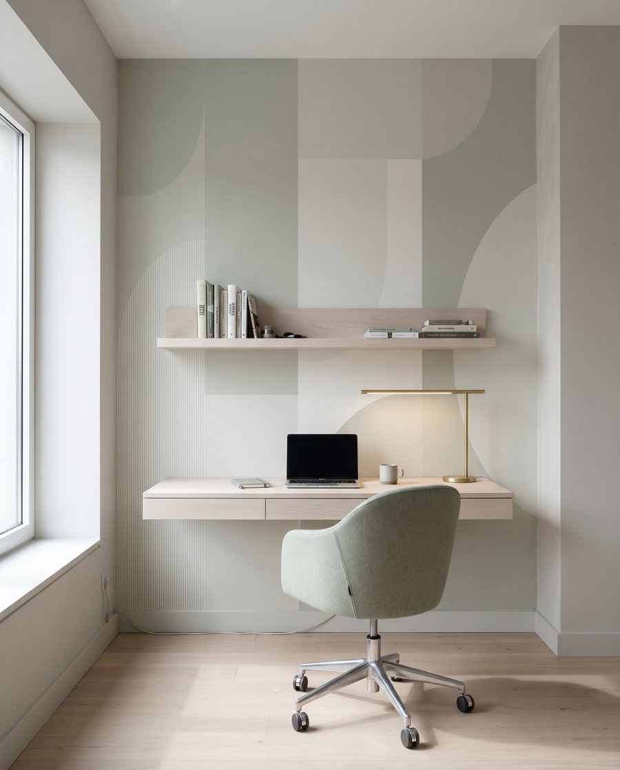 Rounded geometry in green — interior 6