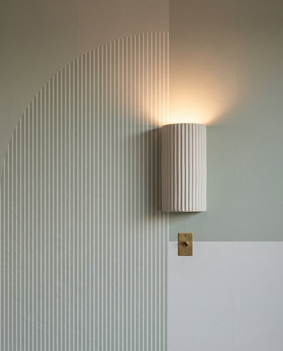 Rounded geometry in green — detail
