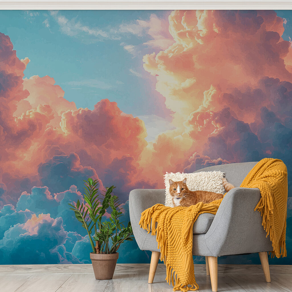 Clouds at Golden Hour in an interior