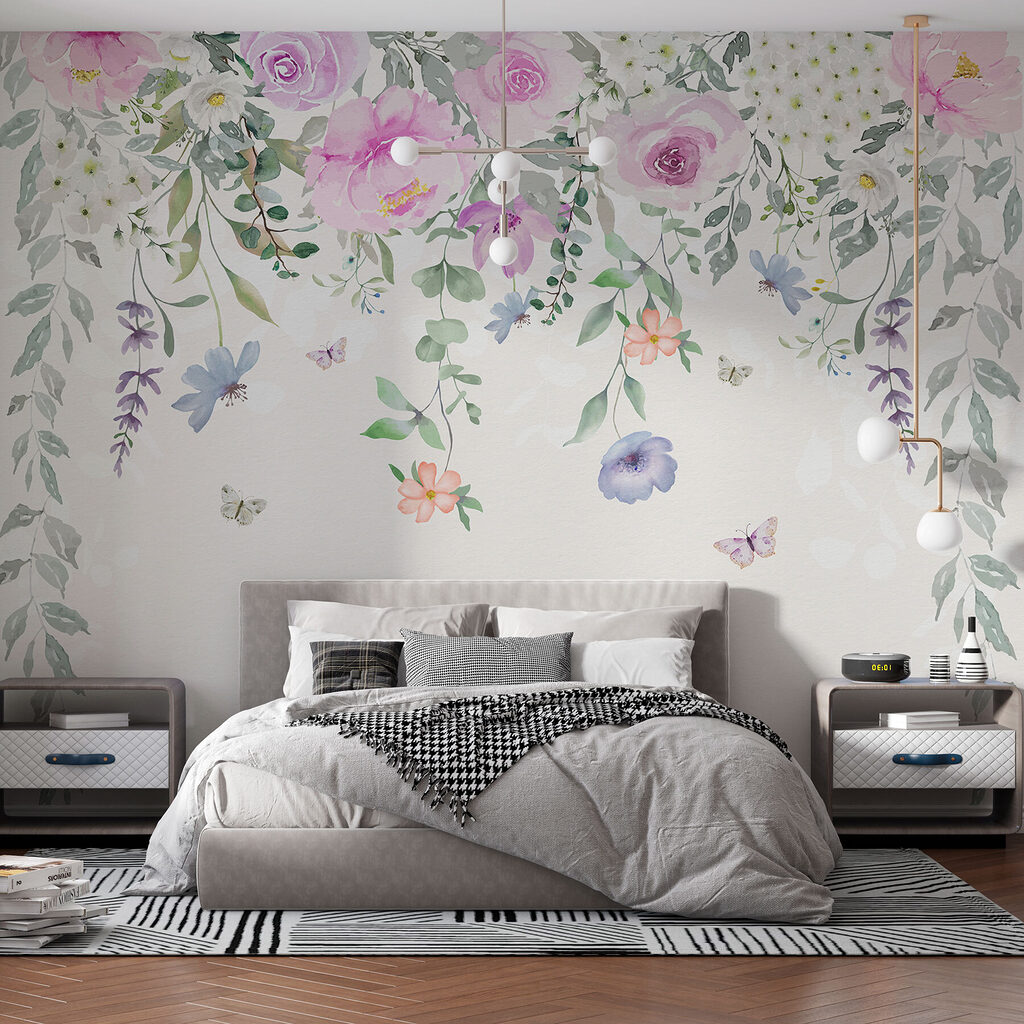 Trailing pastel roses — interior 2