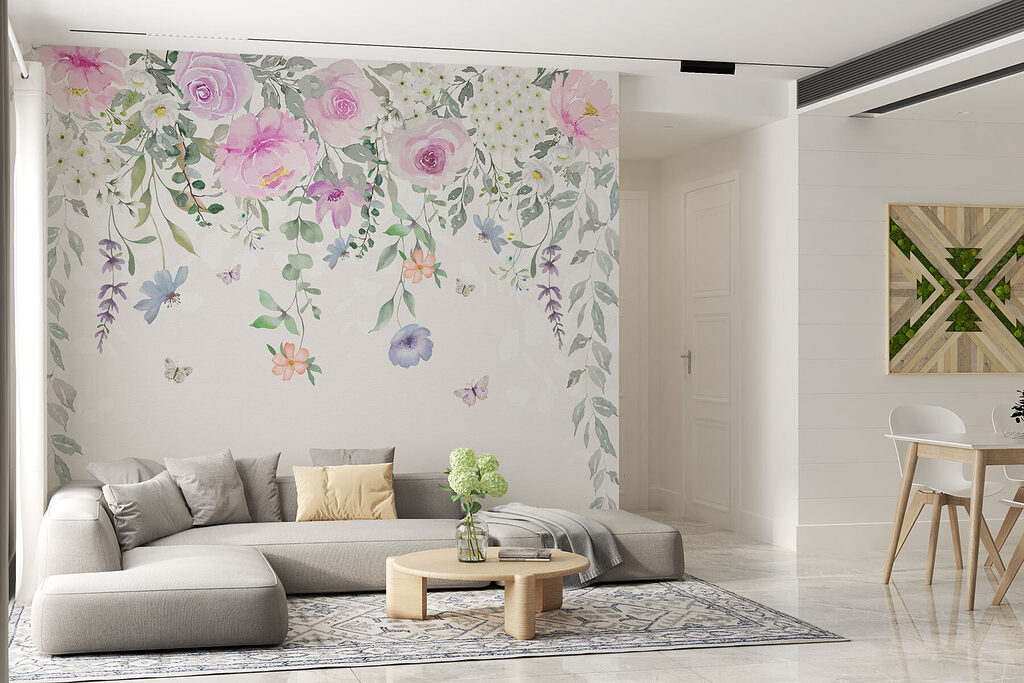 Trailing pastel roses — interior 3